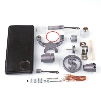 DIY γ-shape Assembly  Retro Stirling Engine Kit Generator Sterling Model with LED Light Science Educational Toy-helloworld7