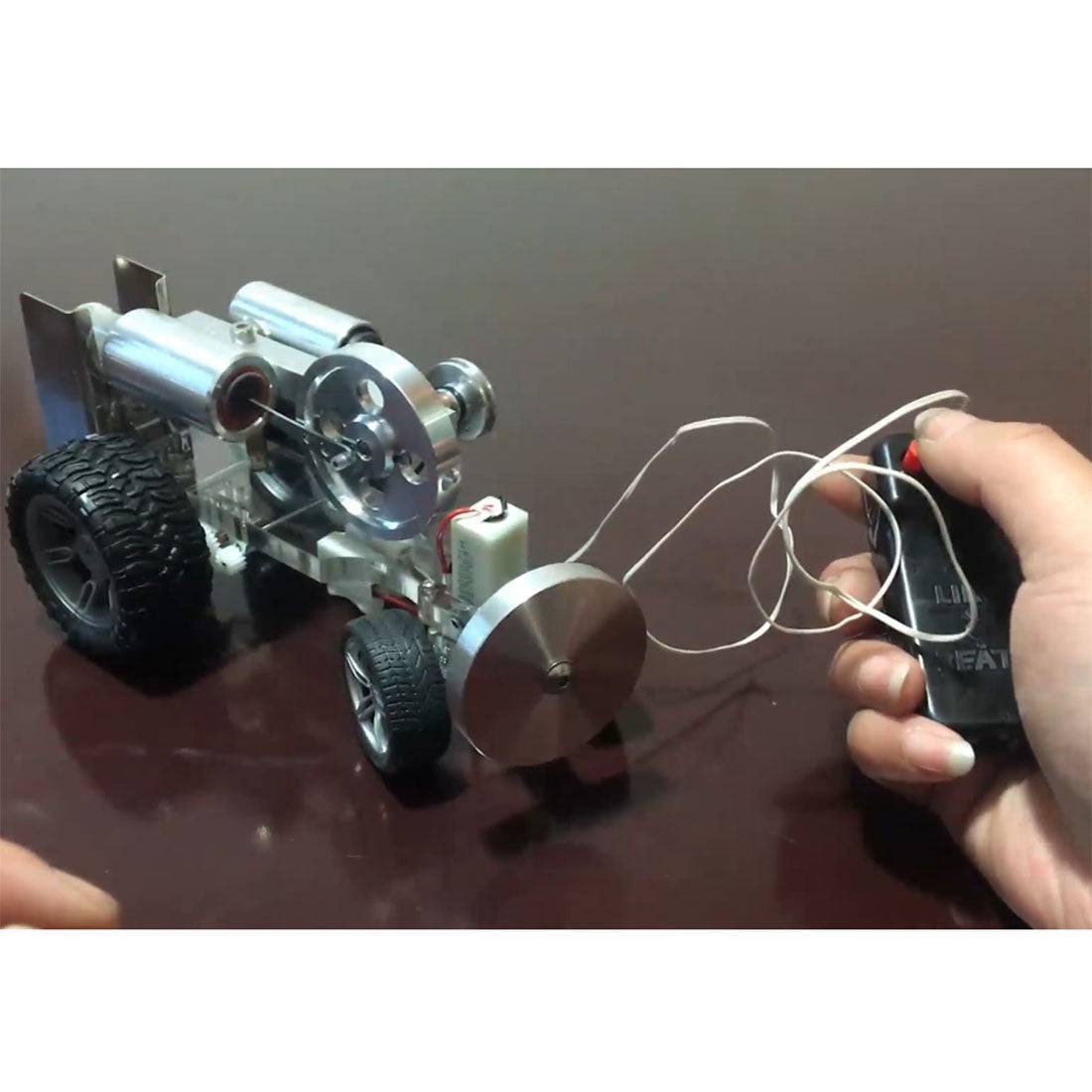 HelloWorld7-DIY Stirling Engine Car Vehicle Model Science Experiment