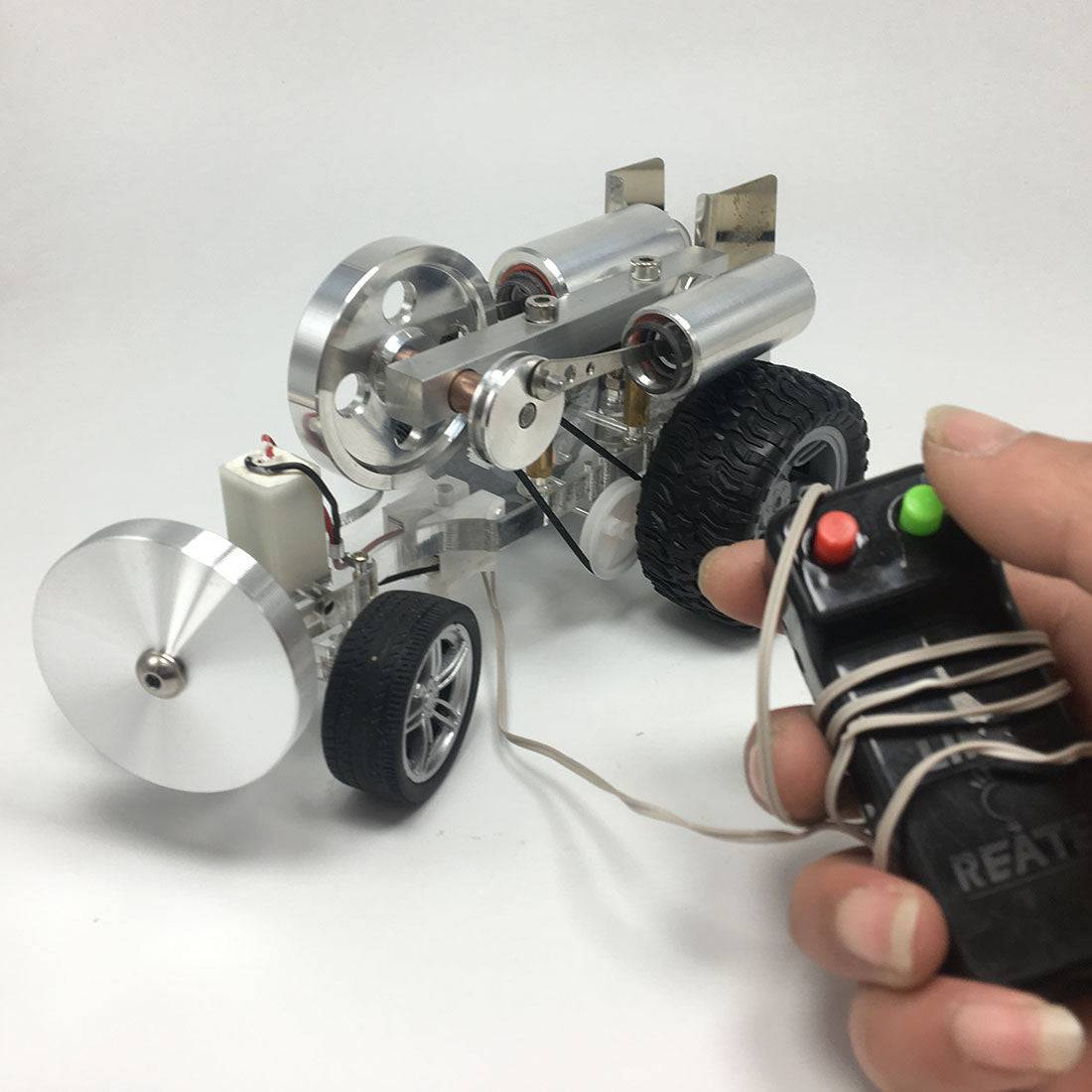 HelloWorld7-DIY Stirling Engine Car Vehicle Model Science Experiment