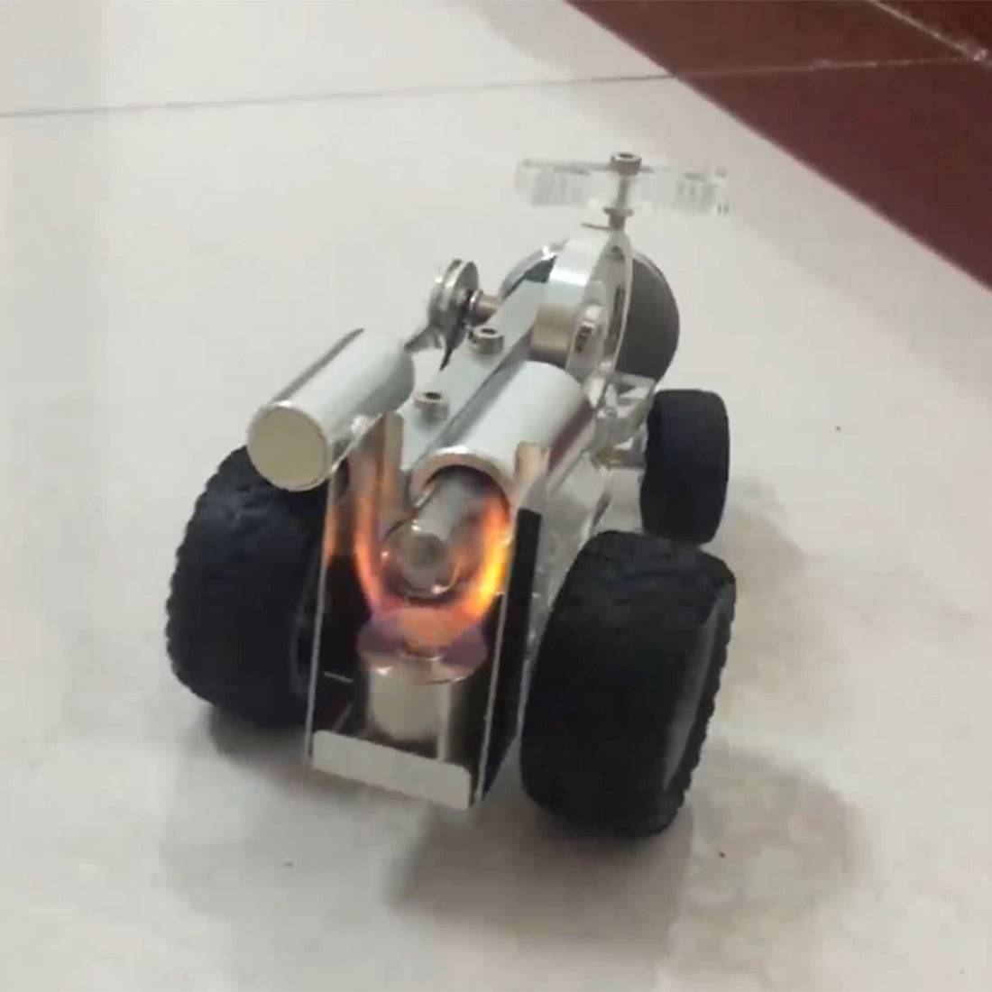 HelloWorld7-DIY Stirling Engine Car Vehicle Model Science Experiment