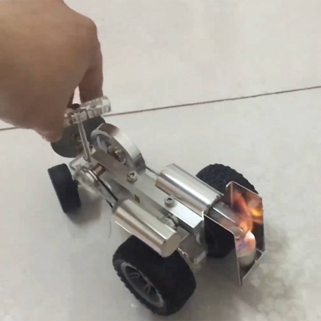 HelloWorld7-DIY Stirling Engine Car Vehicle Model Science Experiment
