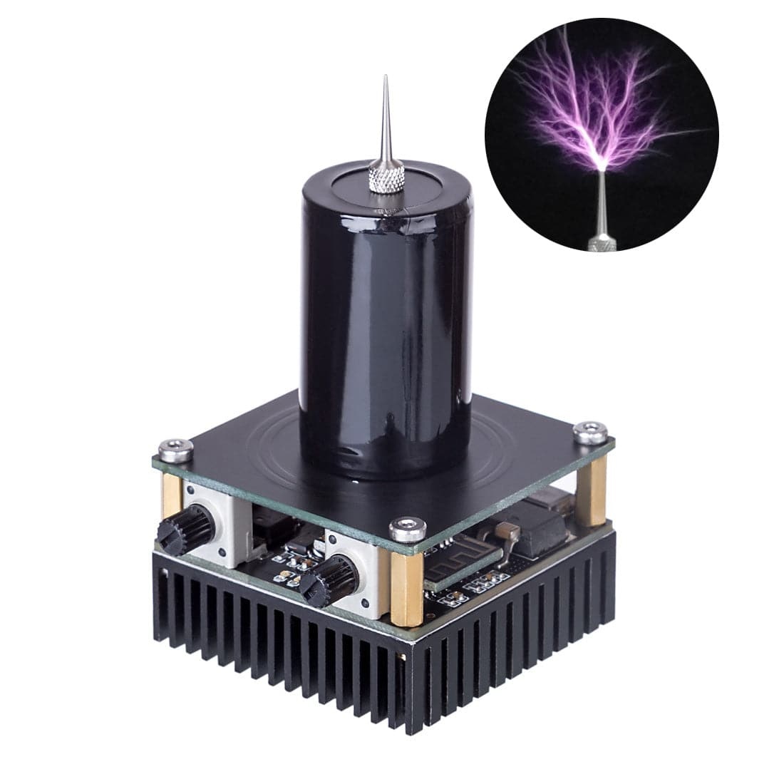 HelloWorld7-Dual-mode Bluetooth Mini Musical Tesla Coil Artificial Lightning Scientific Experiment Toy-helloworld7