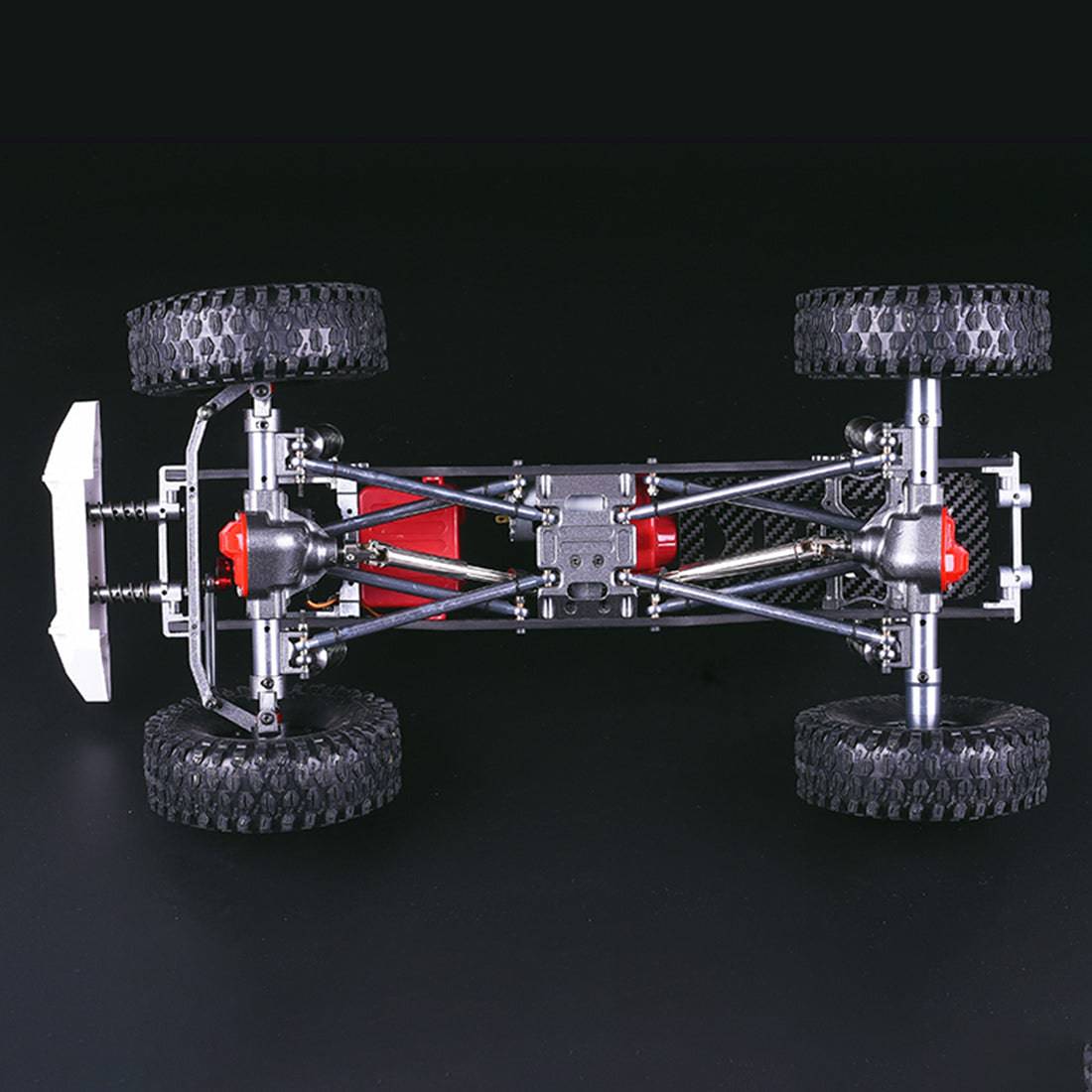 HelloWorld7-ENJOMOR 1/10 Scale Pro RC Rock Crawler Chassis Kit Full Metal 4WD Off-Road Car Frame