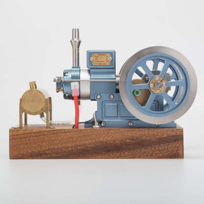 HelloWorld7-ENJOMOR 6CC Blue Hit and Miss Gas Engine Miniature 4 Stroke Engine RTR Full Set