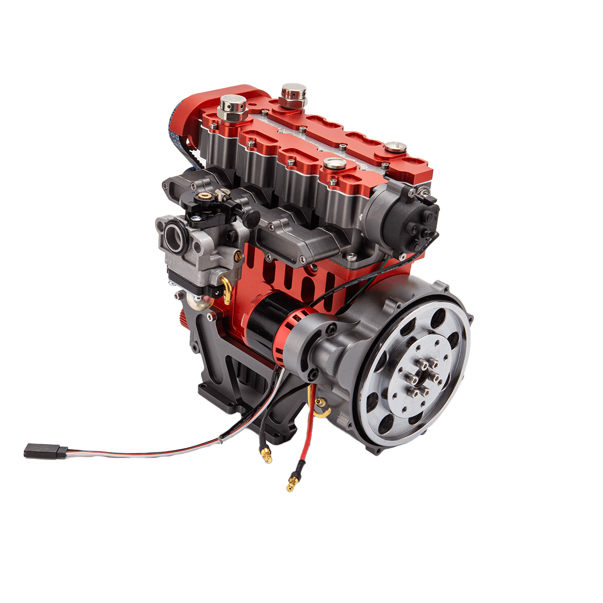 HelloWorld7-ENJOMOR GS-L4 Gas Engine 32cc 4-Stroke DOHC Inline Four RC Engine Model 12,000 rpm