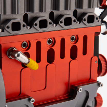 HelloWorld7-ENJOMOR GS-L4 Gas Engine 32cc 4-Stroke DOHC Inline Four RC Engine Model 12,000 rpm