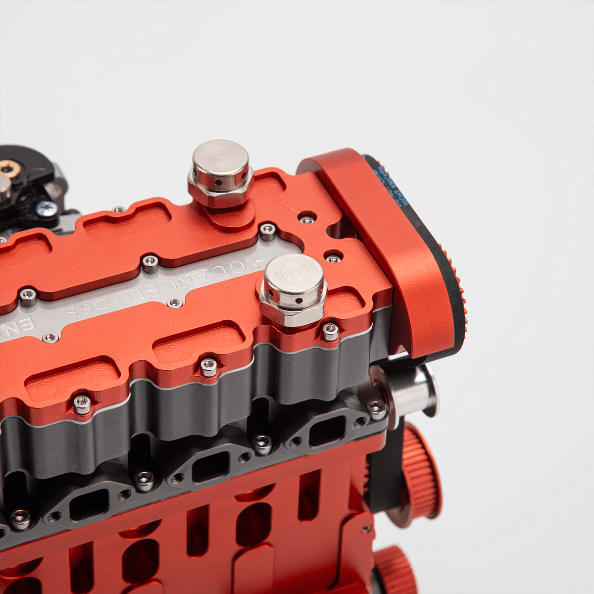 HelloWorld7-ENJOMOR GS-L4 Gas Engine 32cc 4-Stroke DOHC Inline Four RC Engine Model 12,000 rpm