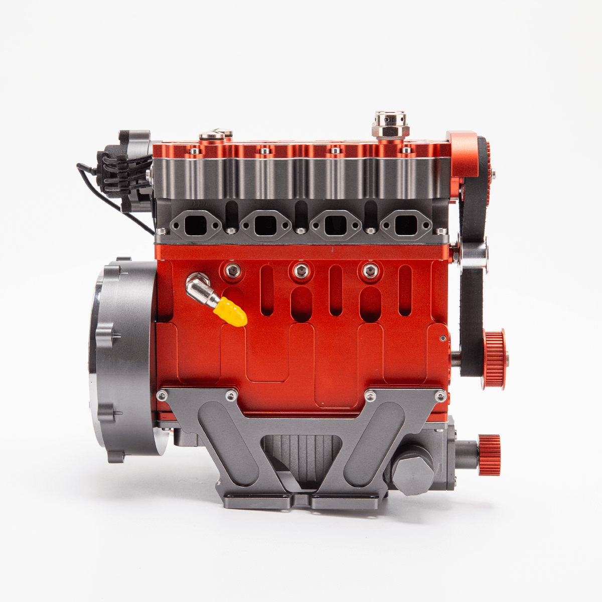 HelloWorld7-ENJOMOR GS-L4 Gas Engine 32cc 4-Stroke DOHC Inline Four RC Engine Model 12,000 rpm