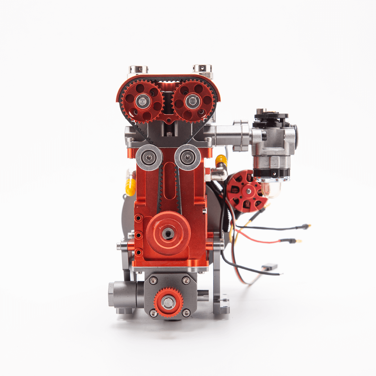 HelloWorld7-ENJOMOR GS-L4 Gas Engine 32cc 4-Stroke DOHC Inline Four RC Engine Model 12,000 rpm