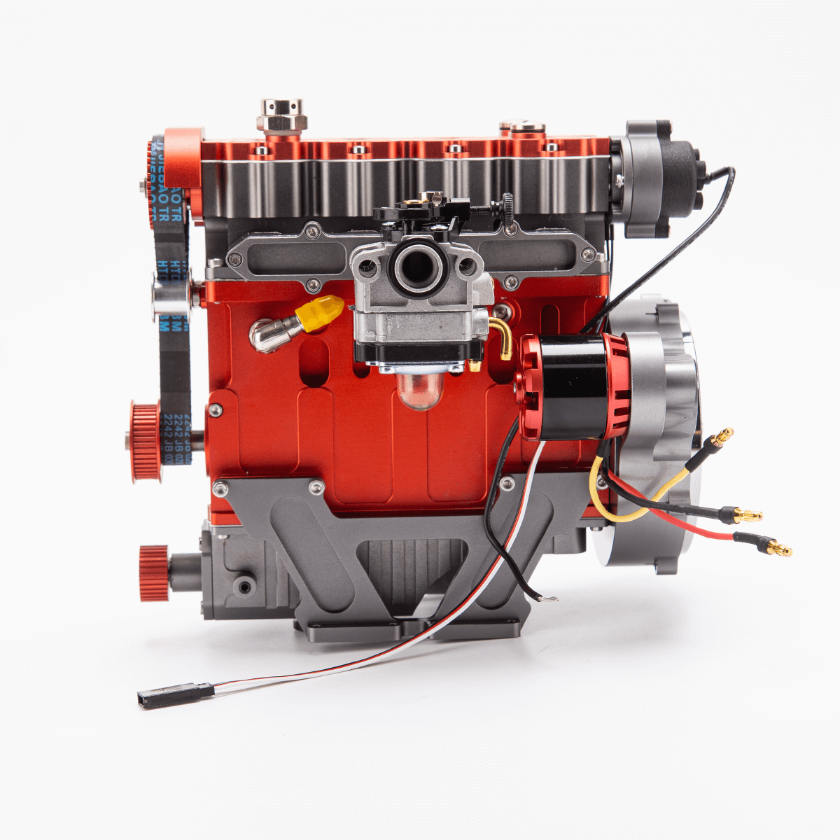 HelloWorld7-ENJOMOR GS-L4 Gas Engine 32cc 4-Stroke DOHC Inline Four RC Engine Model 12,000 rpm