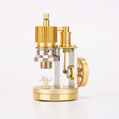 HelloWorld7-ENJOMOR Hot Air Ringbom Engine Stirling Engine Model Pocket Size