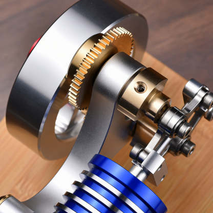 HelloWorld7-ENJOMOR Hot Air Stirling Engine with Rhombic drive External Combustion Engine Model