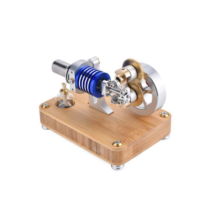 HelloWorld7-ENJOMOR Hot Air Stirling Engine with Rhombic drive External Combustion Engine Model