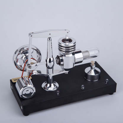 HelloWorld7-ENJOMOR Model Hot air Engines LED Stirling Engine Toy