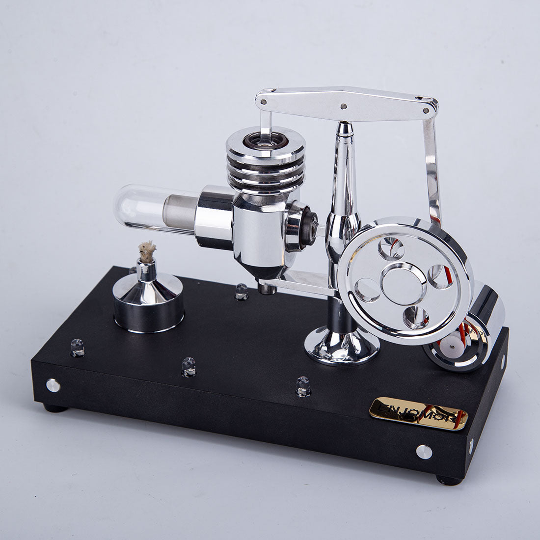 HelloWorld7-ENJOMOR Model Hot air Engines LED Stirling Engine Toy