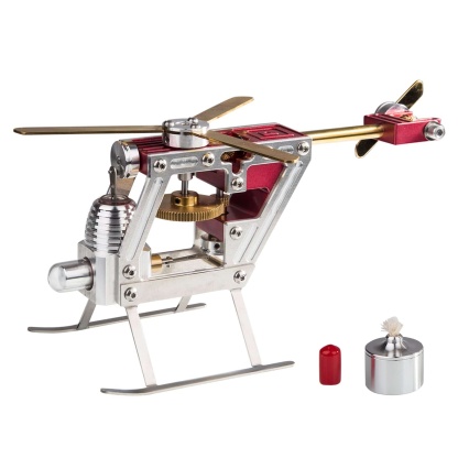 ENJOMOR Gamma Type Stirling Engine Helicopter Model Kit Metal Physics Toy Educational Gift-helloworld7