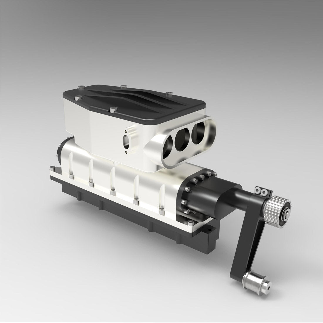 HelloWorld7-ENJOMOR All-Metal Supercharger for ENJOMOR V12 GS-V12 High Performance Engine Model