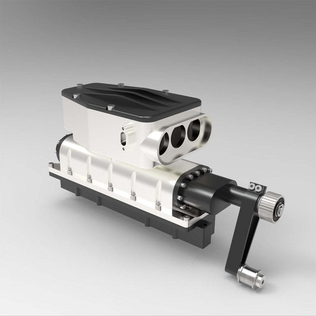 HelloWorld7-ENJOMOR All-Metal Supercharger for ENJOMOR V12 GS-V12 High Performance Engine Model