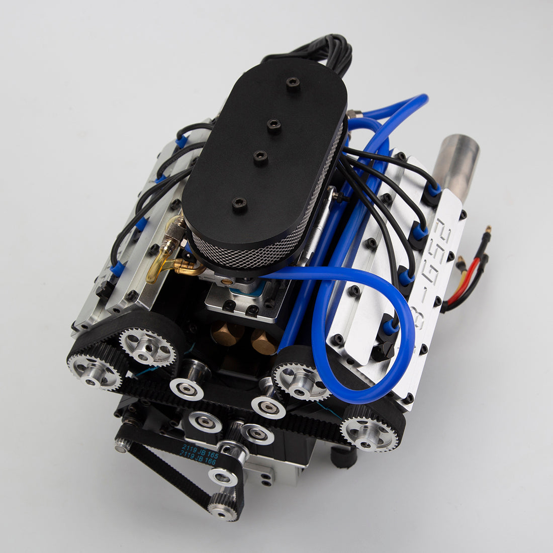 ENJOMOR V8 GS-V8 78CC DOHC Gasoline Water-cooled V8 Engine That Works with Starter Kit Full Set-helloworld7