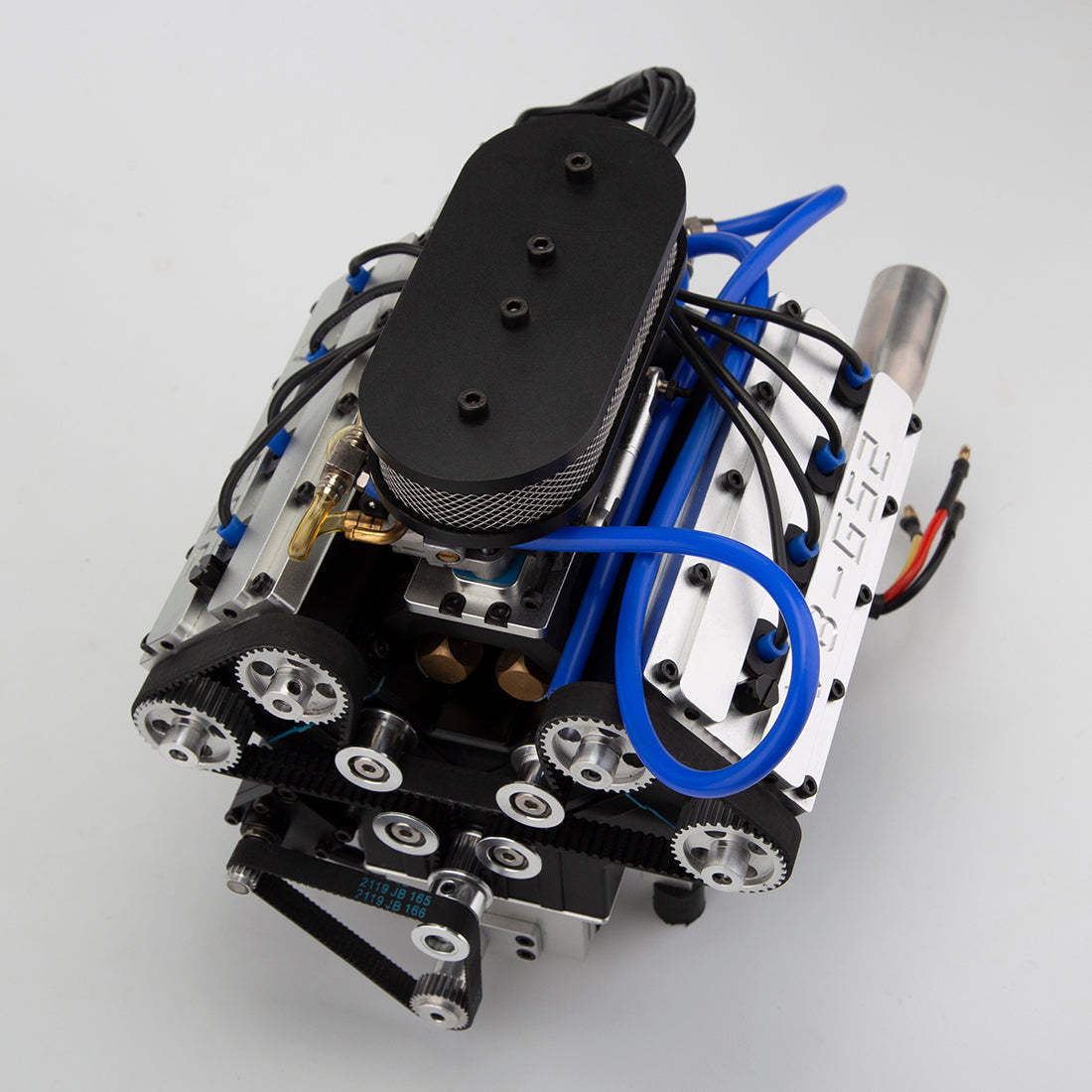 ENJOMOR V8 GS-V8 78CC DOHC Gasoline Water-cooled V8 Engine That Works with Starter Kit Full Set-helloworld7