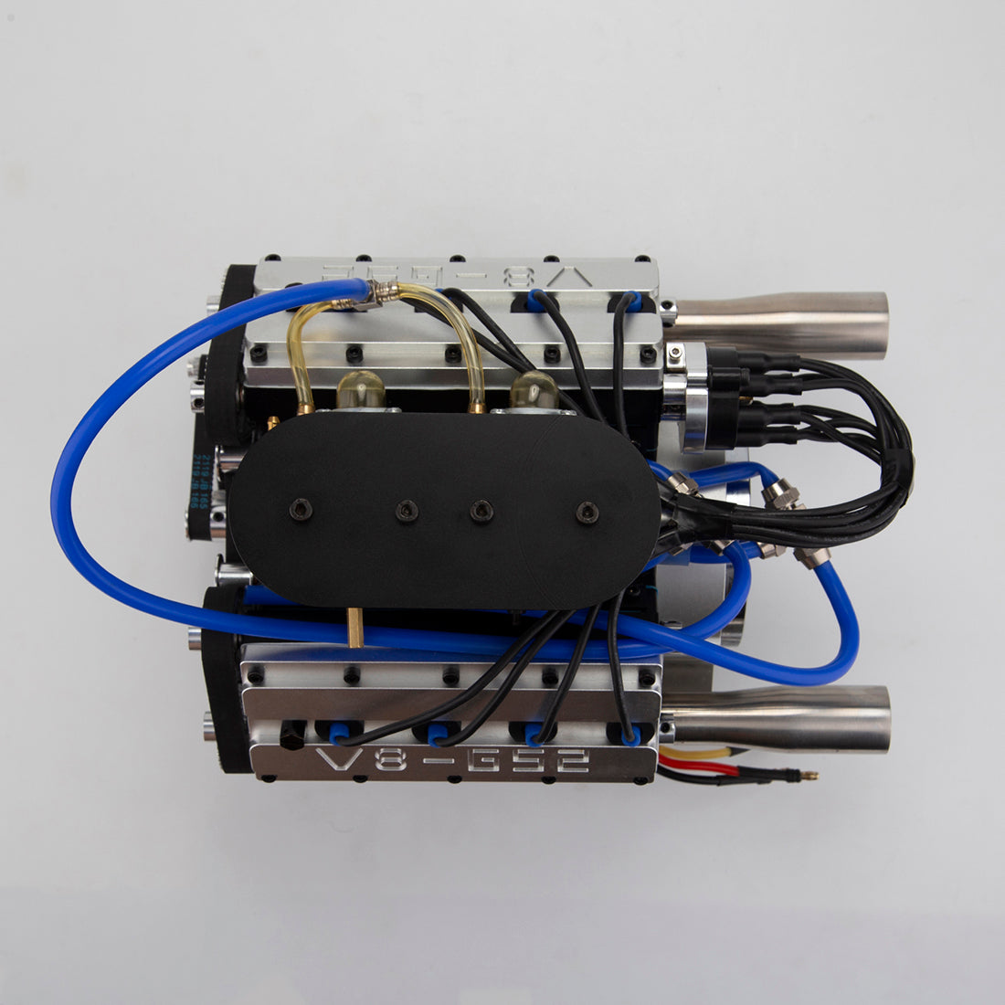 ENJOMOR V8 GS-V8 78CC DOHC Gasoline Water-cooled V8 Engine That Works with Starter Kit Full Set-helloworld7