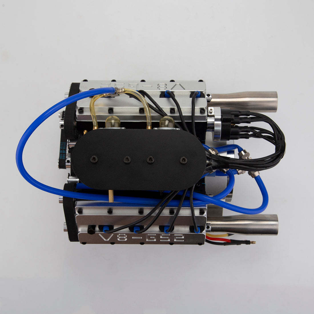 ENJOMOR V8 GS-V8 78CC DOHC Gasoline Water-cooled V8 Engine That Works with Starter Kit Full Set-helloworld7