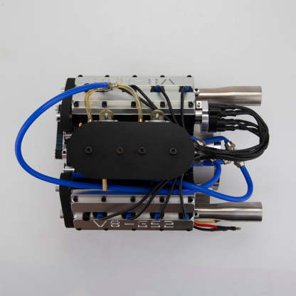 ENJOMOR V8 GS-V8 78CC DOHC Gasoline Water-cooled V8 Engine That Works with Starter Kit Full Set-helloworld7