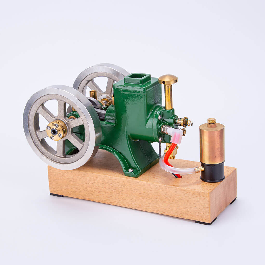 ENJOMOR 6cc Vintage Green Hit and Miss Gas Engine Model 4 Stroke Stationary Engine Gift-helloworld7