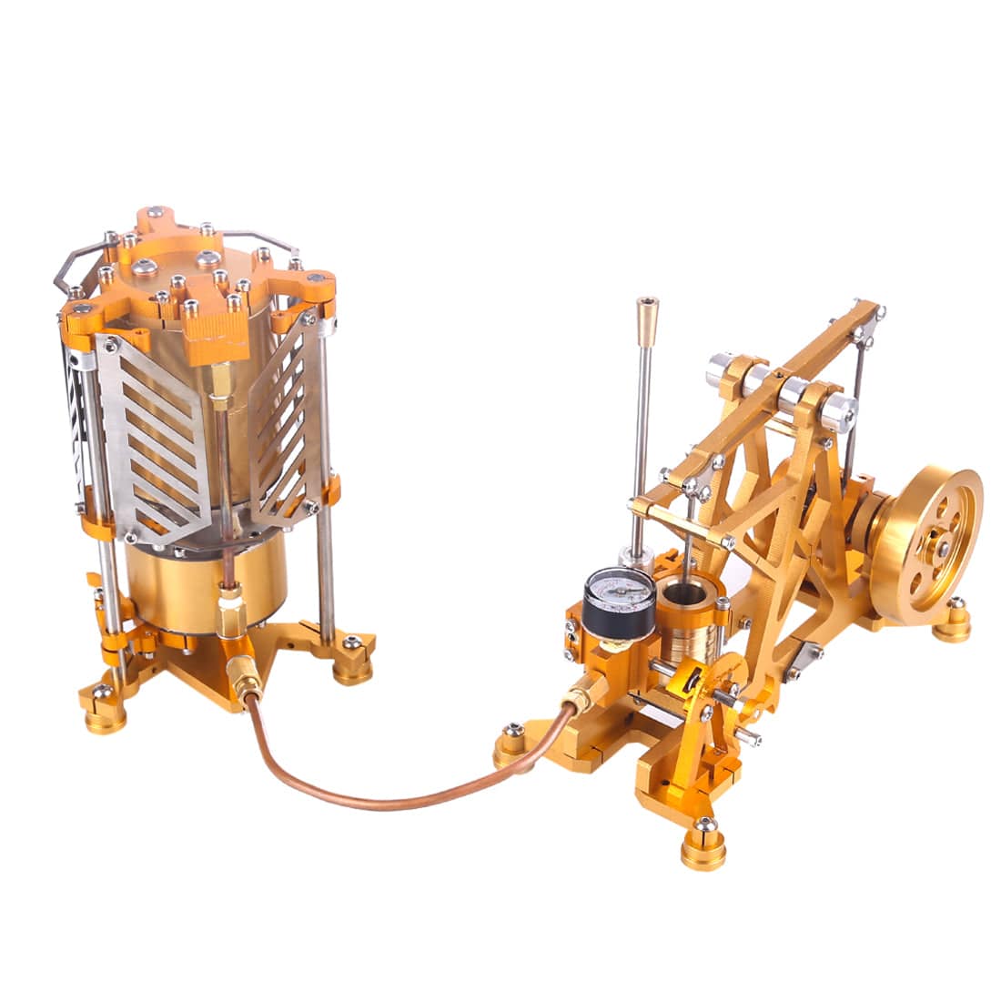 Enjomor Watt Steam Engine Model with Vertical Reactor Boiler Science Project Kit-helloworld7