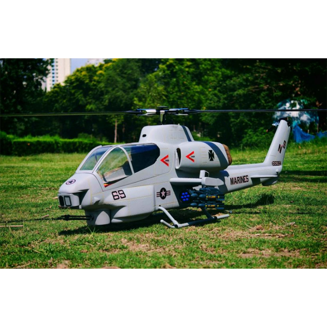 FLISHRC FL500 AH-1 Cobra 500-Class Scale RC Helicopter RTF with GPS & L7 Flight Controller-helloworld7