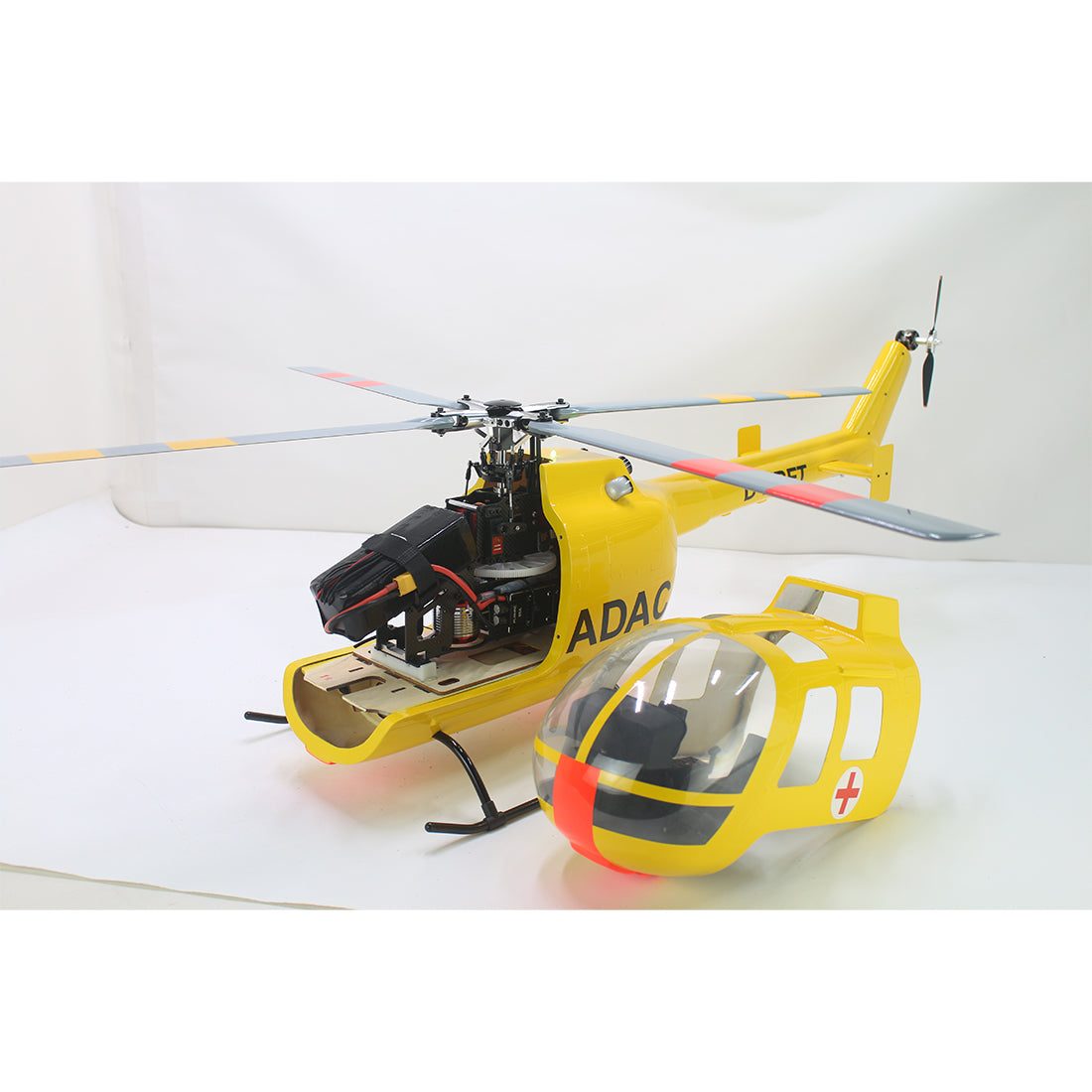 HelloWorld7-FLISHRC FL500 BO-105 500-Class 2.4G 6CH Large Scale GPS RC Helicopter Model RTF