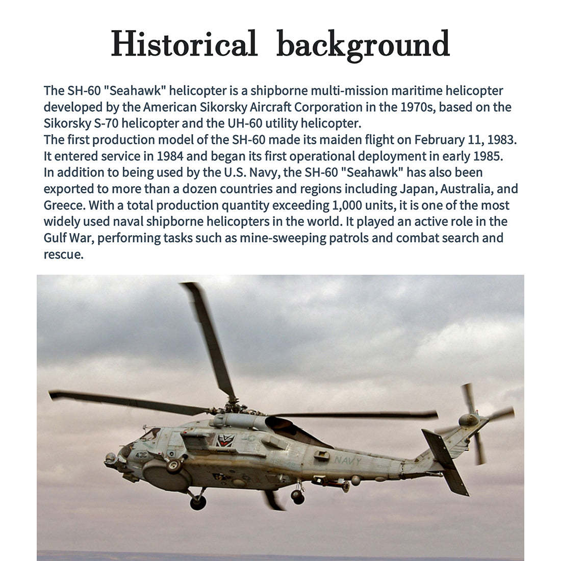 FLISHRC FL500 SH-60 500-Class Scale RC Helicopter RTF with GPS & L7 Flight Controller Grey-helloworld7