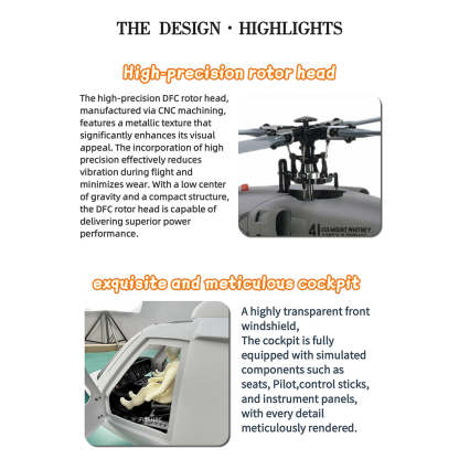 FLISHRC FL500 SH-60 500-Class Scale RC Helicopter RTF with GPS & L7 Flight Controller Grey-helloworld7