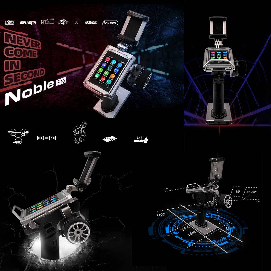 HelloWorld7-FLYSKY Noble NB4 Pro Screen Touch Remote Controller 18CH