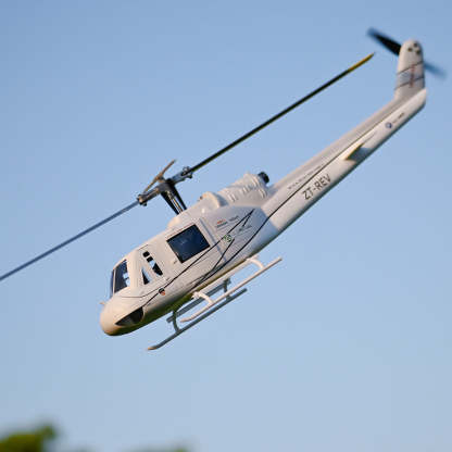 HelloWorld7-FlyWing Bell UH-1 Huey V4 GPS RTF helicopter Anyone Can Fly it