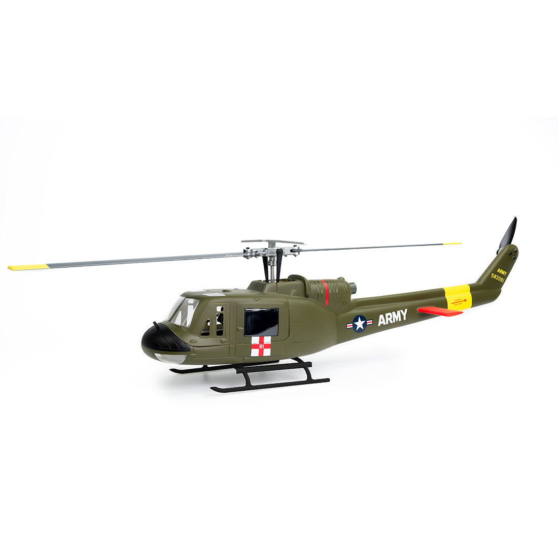 HelloWorld7-FlyWing Bell UH-1 Huey V4 GPS RTF helicopter Anyone Can Fly it