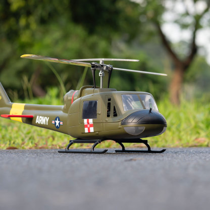 HelloWorld7-FlyWing Bell UH-1 Huey V4 GPS RTF helicopter Anyone Can Fly it