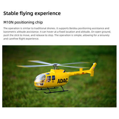 FLYWING BO105 470 Size Scale GPS RC Helicopter RTF H1 Flight Controller Brushless Motor-helloworld7