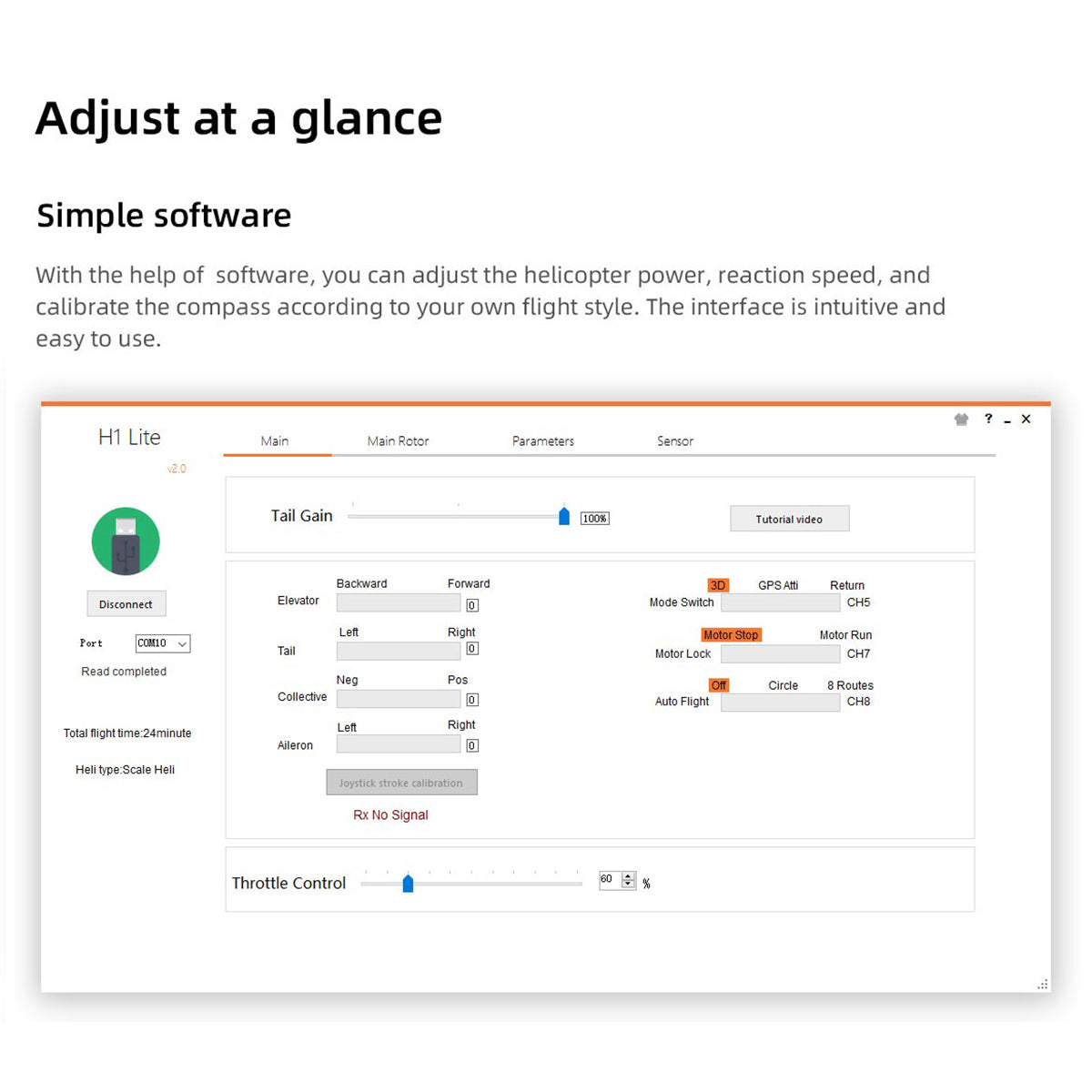 HelloWorld7-FLYWING EC135 470 Class RC Helicopter ADAC 6CH 2.4G with H1 Flight Controller & GPS