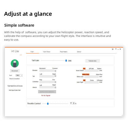 HelloWorld7-FLYWING EC135 470 Class RC Helicopter ADAC 6CH 2.4G with H1 Flight Controller & GPS