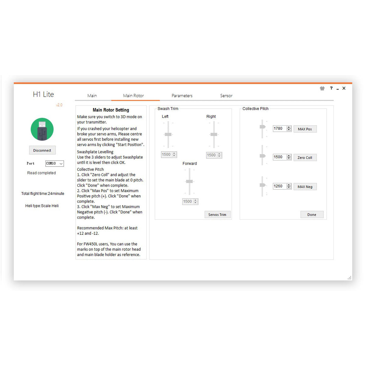HelloWorld7-FLYWING EC135 470 Class RC Helicopter ADAC 6CH 2.4G with H1 Flight Controller & GPS