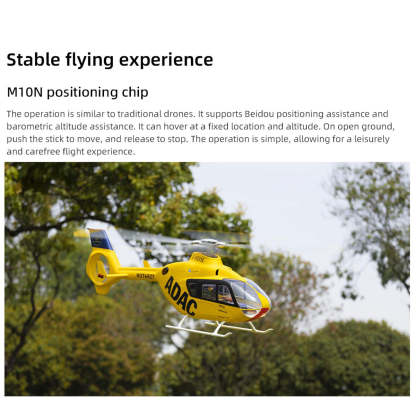 HelloWorld7-FLYWING EC135 470 Class RC Helicopter ADAC 6CH 2.4G with H1 Flight Controller & GPS