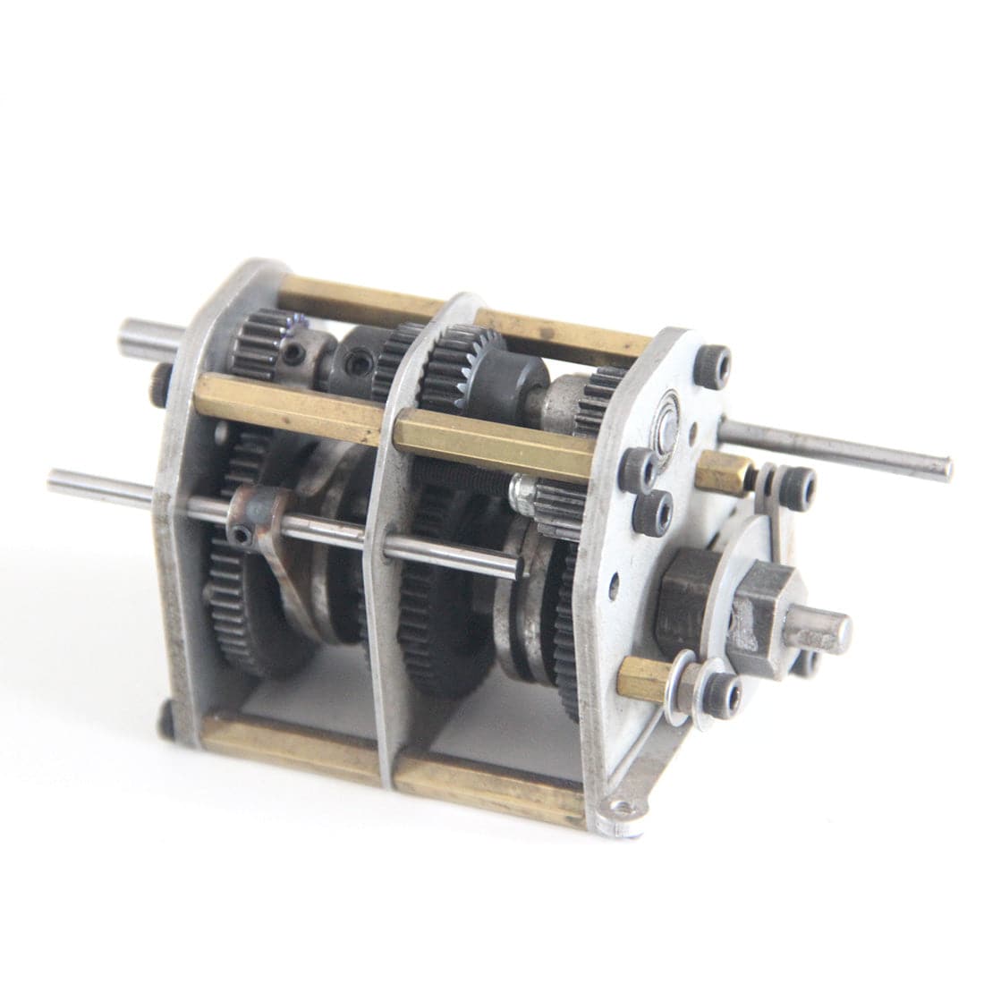 DIY 4-Speed Metal Gearbox Transmission Assembly (3 Forward/1 Reverse) for Toyan V8 RC Car-helloworld7