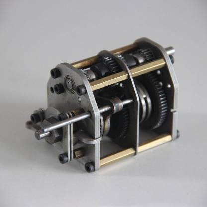 DIY 4-Speed Metal Gearbox Transmission Assembly (3 Forward/1 Reverse) for Toyan V8 RC Car-helloworld7