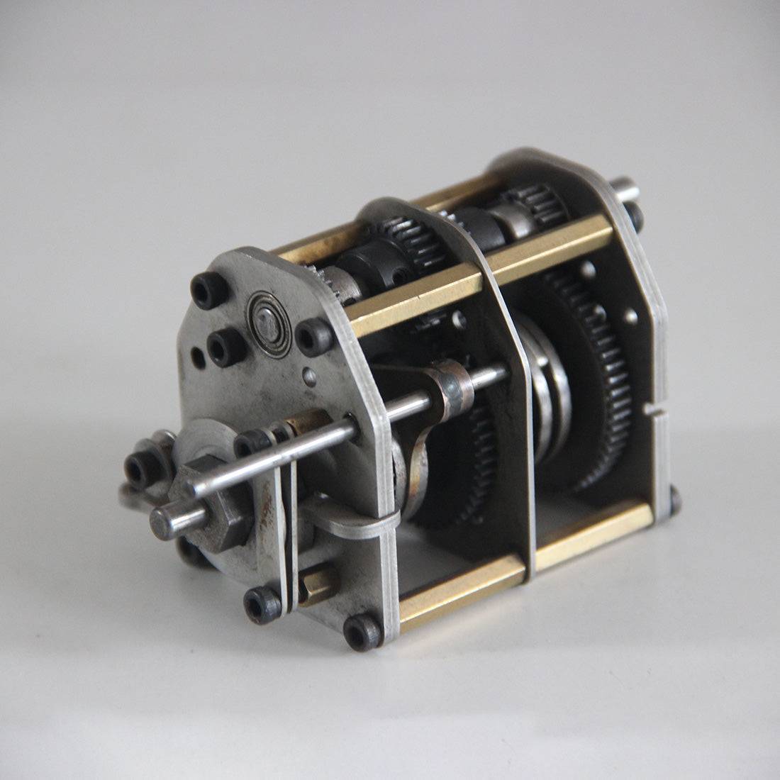 DIY 4-Speed Metal Gearbox Transmission Assembly (3 Forward/1 Reverse) for Toyan V8 RC Car-helloworld7