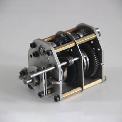 DIY 4-Speed Metal Gearbox Transmission Assembly (3 Forward/1 Reverse) for Toyan V8 RC Car-helloworld7