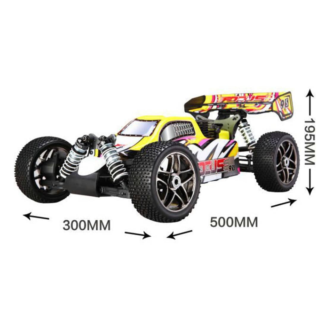 HelloWorld7-FS Racing 1/8 Scale Nitro RC Buggy 4WD High Speed Off-Road Car RTR with 21CXP Engine