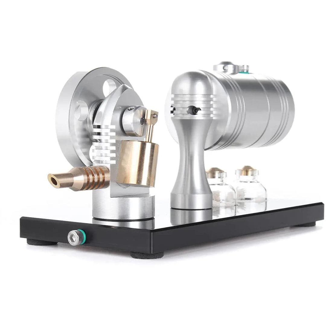 HelloWorld7-Full Metal Retro Style Engine Steam Engine Model with Boiler Alcohol & Lamp Kit K-005