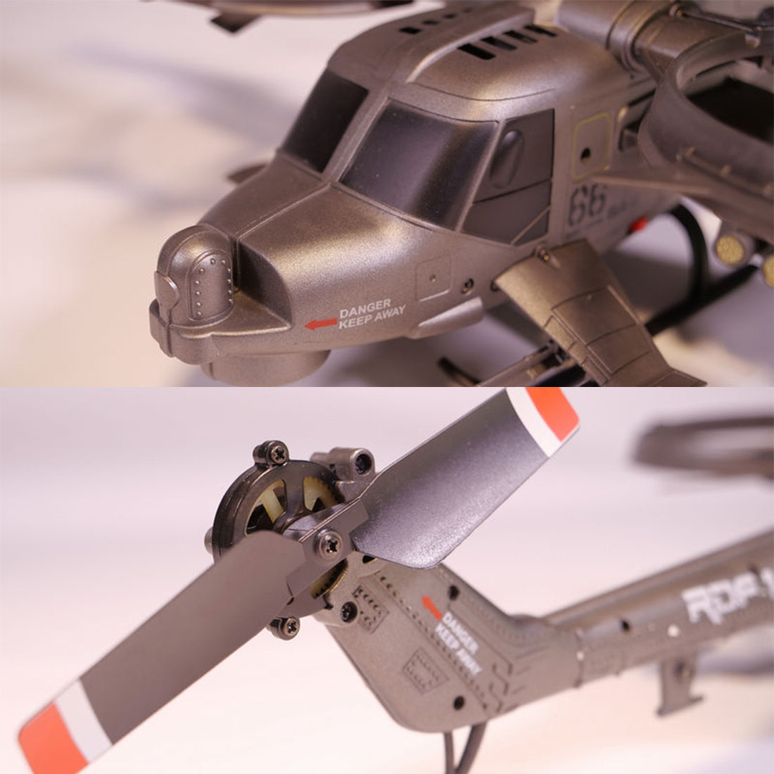 HelloWorld7-FX066 2.4G 4CH Apache Armed Helicopter Model Military RC Helicopter Model -RTF Version