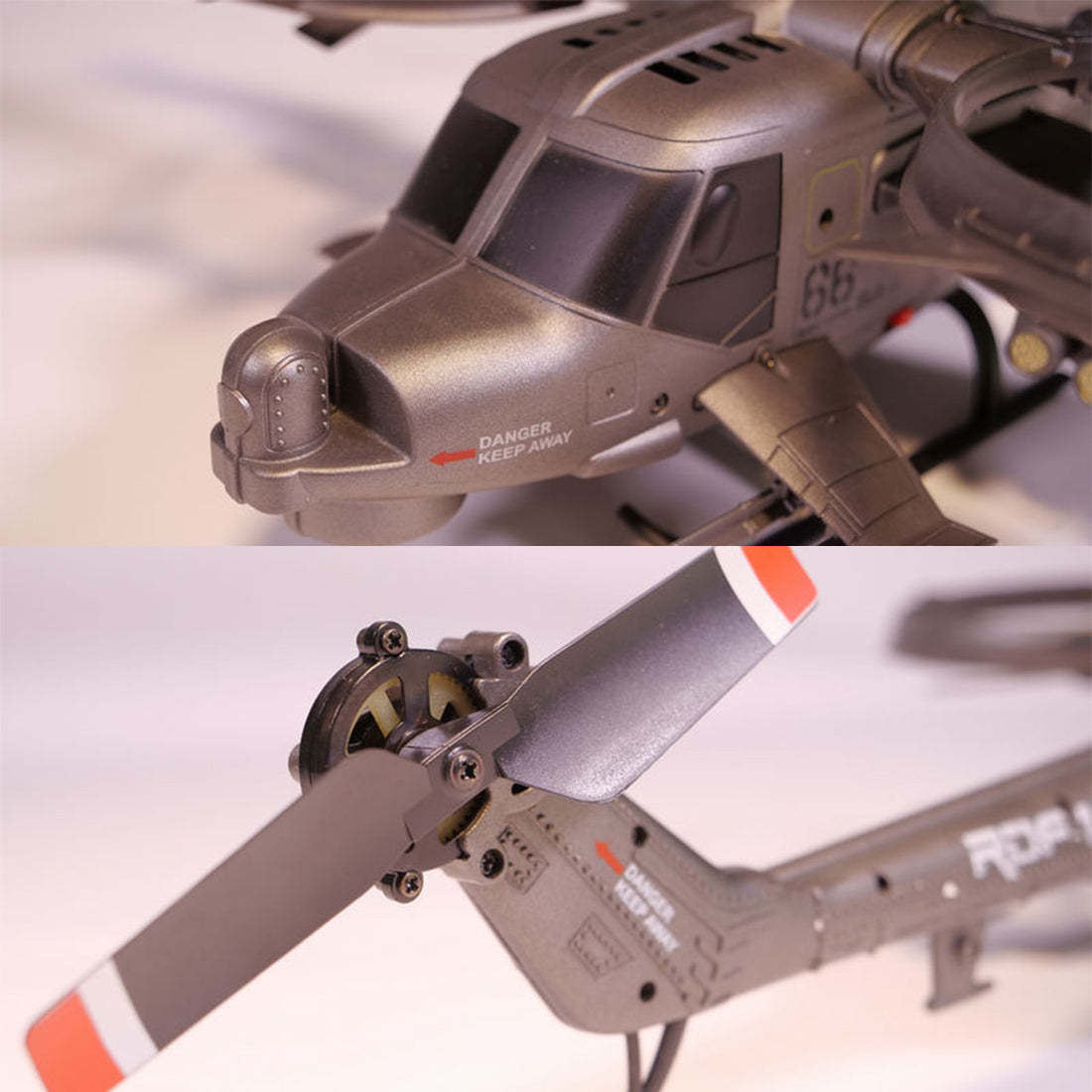 HelloWorld7-FX066 2.4G 4CH Apache Armed Helicopter Model Military RC Helicopter Model -RTF Version